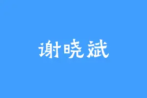 谢晓斌