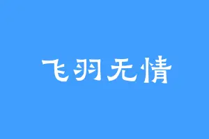 飞羽无情