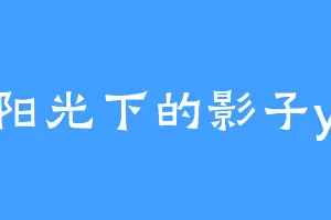阳光下的影子y