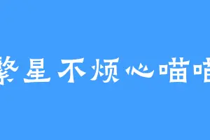 繁星不烦心喵喵