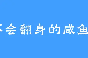 不会翻身的咸鱼G