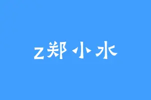 z郑小水
