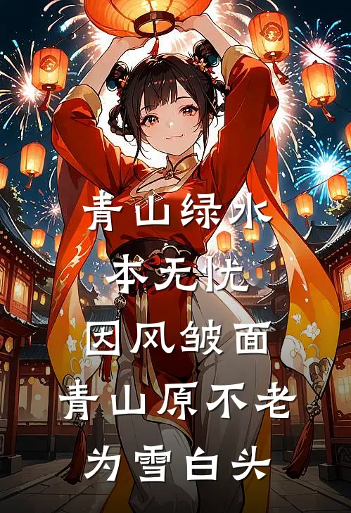 青山绿水本无忧,因风皱面,青山原不老,为雪白头