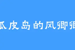 瓜皮岛的风卿卿