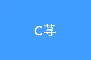C荨